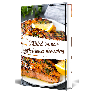 Grilled Salmon With Brown Rice Salad - PLR
